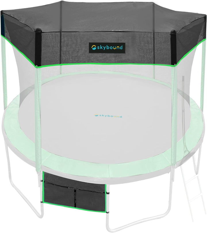 Recreational Trampoline Cover - round Outdoor Trampoline - Heavy Duty Sun Shade Covers for Straight-Pole round Trampolines - Only Includes Top Cover and Shoe Bag