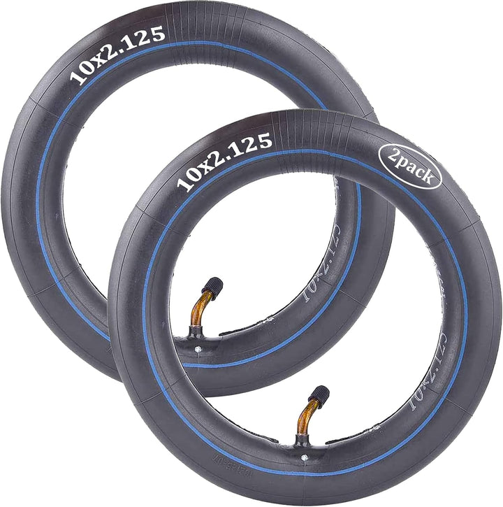(2-Pack) 10X2.125 Inner Tube Replacement for Bike Schwinn Trike Roadster/Baby Stroller/Kids Bike/Kids Tricycle/Baby Jogger/3 Wheel Trikes 10X1.90 10X1.95 10X2 10X2.125 Inner Tube