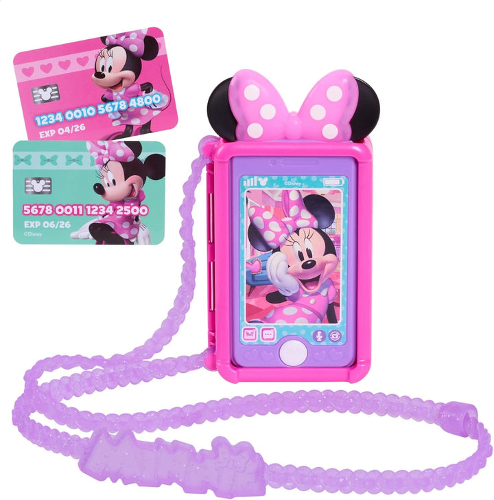 Disney Junior  Mouse Chat with Me Pretend Play Cell Phone Set, Lights and Sounds, Kids Toys for Ages 3 up by