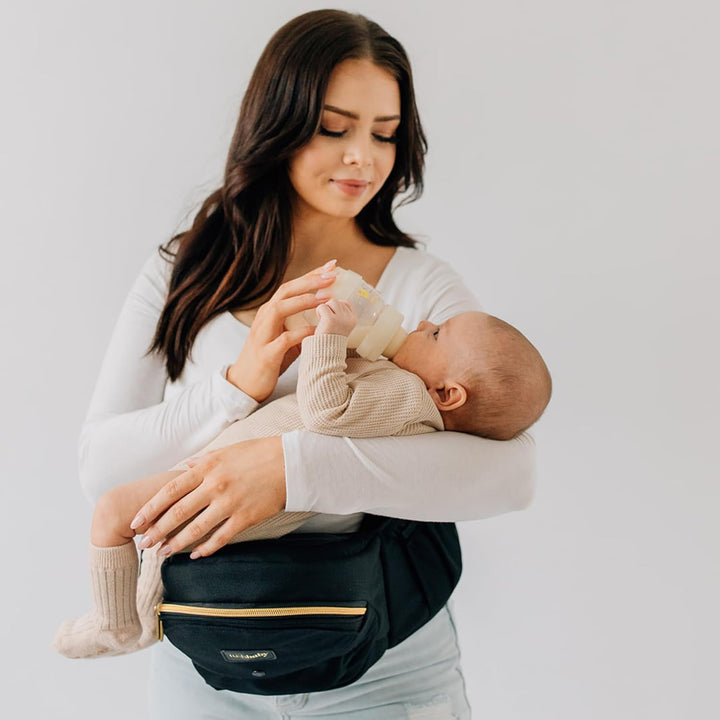 the Original Premium Quality Hip Seat Carrier – Safety-Certified Baby & Toddler Carrier with Secure Safety Buckles, No-Flimsy-Foam Design, Storage Pockets & Nursing Pillow. 0–3 Yrs