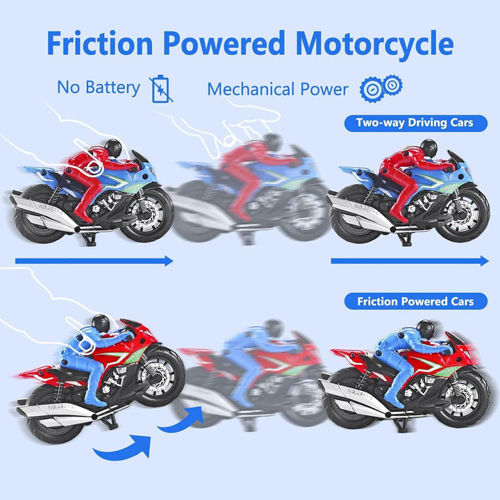 Toy Figure Motorcycles - Fun Motorcycle Toys for Kids 3-8 Toddler to Kids Ages 1-8 Hot Wheels Diecast Motorcycle Collection