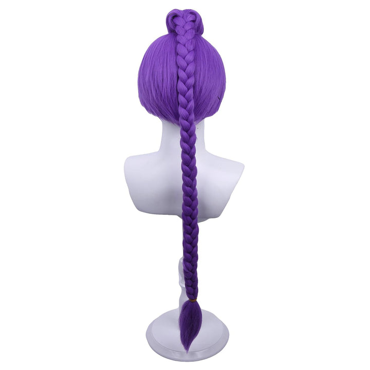 Purple Braid Wig Kids Girls Light Purple Wig Long Braids Wigs Hair Cosplay Costume Party Wigs