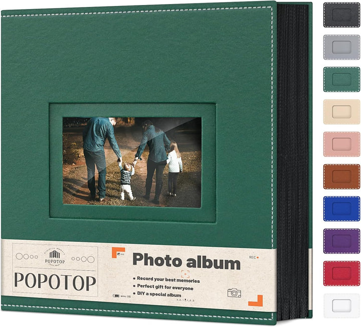 Photo Album 4X6 300 Pockets with Leather Hardcover Cover, Small Photo Album Holder Book with 50Pcs Pages for Family Travel Wedding Baby Gifts