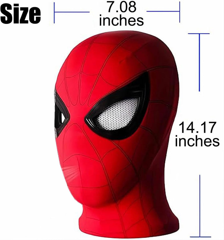 Halloween Hero Mask with Moving Eyes, Realistic Role Play Mask Costume for Cosplay, Birthday Gift for Big Kids/Adults