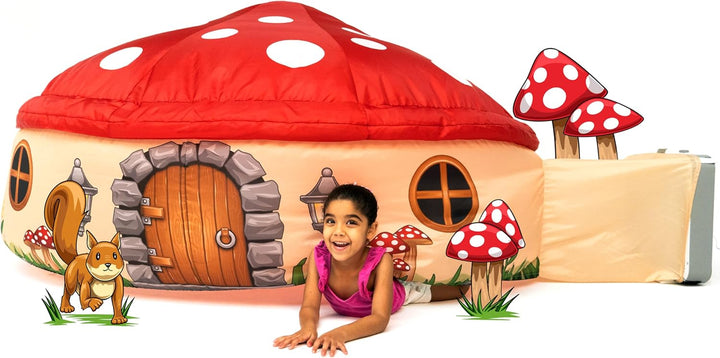 The Original Patented Airfort - Build a Fort in 30 Seconds, Inflatable Fort for Kids, Play Tent for 3-14 Years, a Playhouse Where Imagination Runs Wild, Fan Not Included (Space Shuttle)