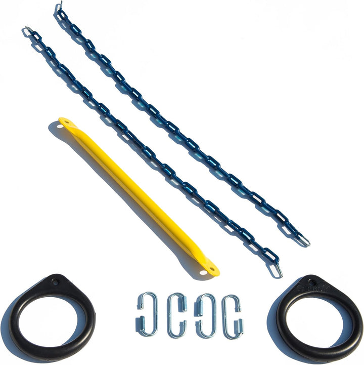 Ring and Trapeze Combo Swing Black