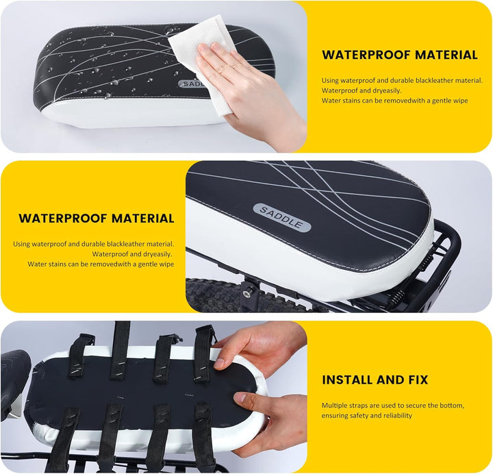 Bicycle Manned Cushion Bike Rear Seat Child Bike Seat Bicycle Back Shelf Back Cushion Bicycle Rear Saddle Mountain Carrier Children