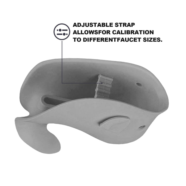 Baby Bathtub Faucet Cover, Faucet Cover Baby Bathtub Spout Cover, Bath Spout Protective Cover, Bathtub Safety Spout Guard, Baby Safety Protection Silicone Kit, Grey Whale Protector