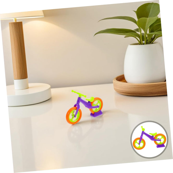 10Pcs DIY Miniature Bike Toy Assembly Kit for Boys and Girls Simulated Bicycle Model Accessories for Creative Play and Imagination