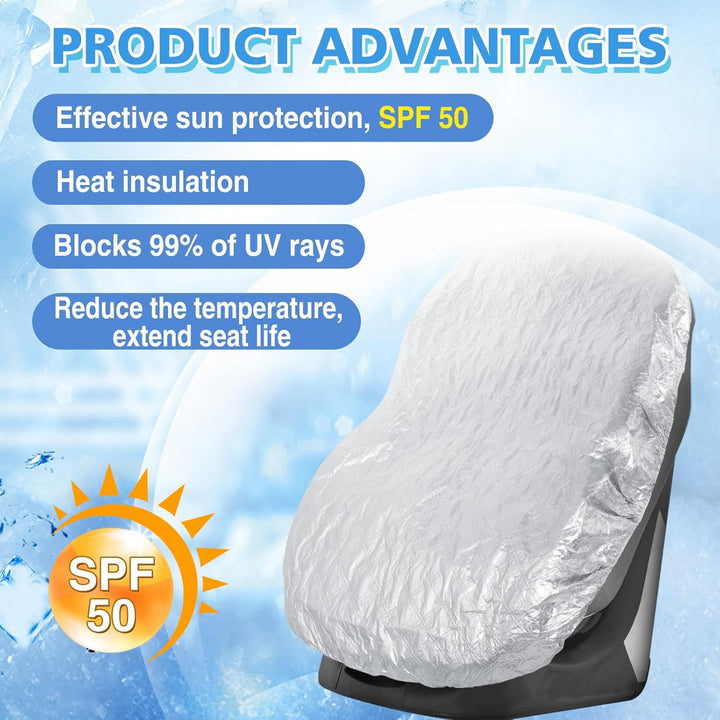 Baby Car Seat Sun Shade Cover - Thicken Bi-Layer Composites, Cooler Temperature Infant Car Seats Reflective Heat Protector, UV Protection Toddler Car Seat Cover Travel Accessories