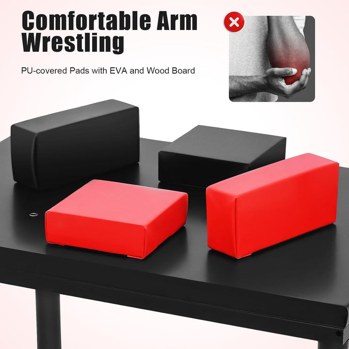 Professional Arm Wrestling Table, 35.4"X25.6"X39.4 Standard Arm Wrestling Battle Table Ideal for Home Gym, Training, and Competitions