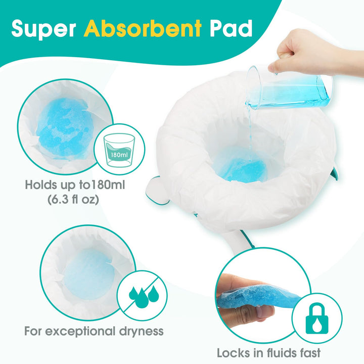 [60 Counts] Disposable Potty Liners Compatible with OXO Tot 2-In-1 Go Potty, Universal Refill Bags for Toddler Travel