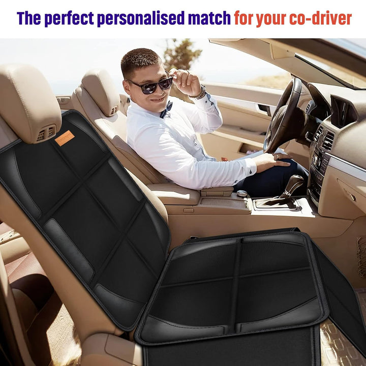 Car Seat Protector, 2 Pack of Seat Protectors, Thickest Padded 600D Fabric Padding, Waterproof, Durable, anti Slip Backing, Child Seat Protection, Suitable for Babies, Toddlers, Children