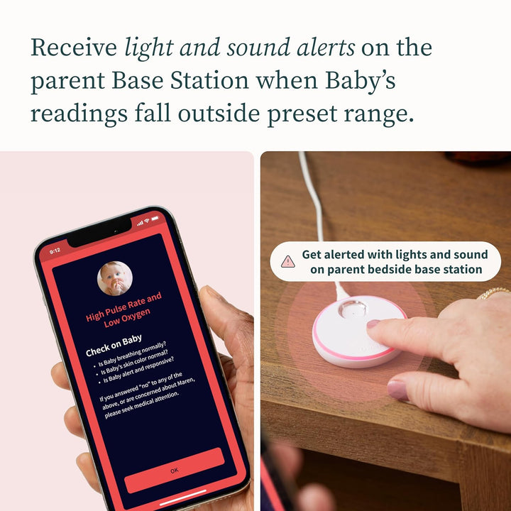 Dream Sock® - Fda-Cleared Smart Baby Monitor - Track Live Pulse (Heart) Rate, Oxygen in Infants - Receive Notifications