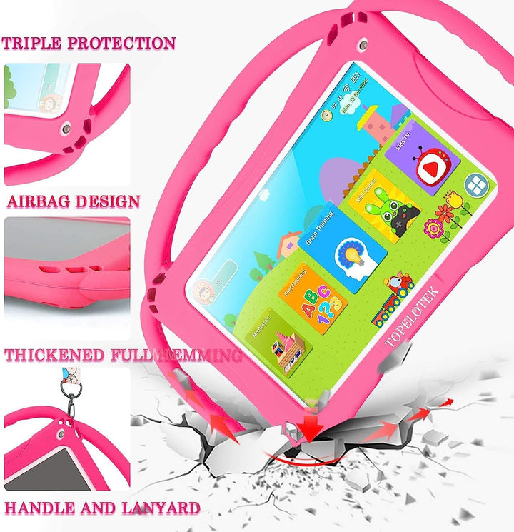 Kids Tablet 7 Inch Toddler Tablet for Kids 3-7 Wifi Android 32GB Kids Tablets Kids Learning Educational APP Pre-Installed Youtube Netflix Parental Control Kid-Proof Case