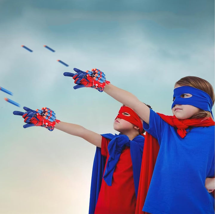 Set of 2 Spider Web Shooters Wrist Launcher Web Shooter Spider Gloves Web-Shooters for Kids