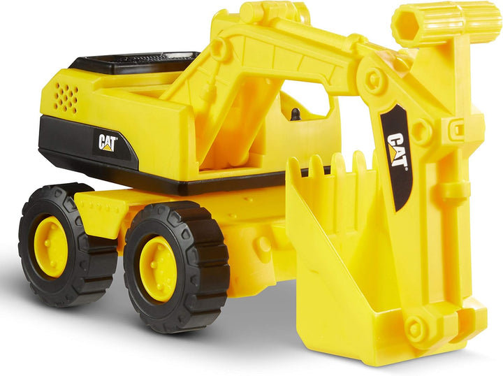 Construction Fleet 10” Excavator Toy – Heavy‑Duty Plastic, Working Boom & Bucket, Free‑Rolling Wheels, Indoor/Outdoor Sandbox Vehicle for Toddlers & Kids Ages 2 +