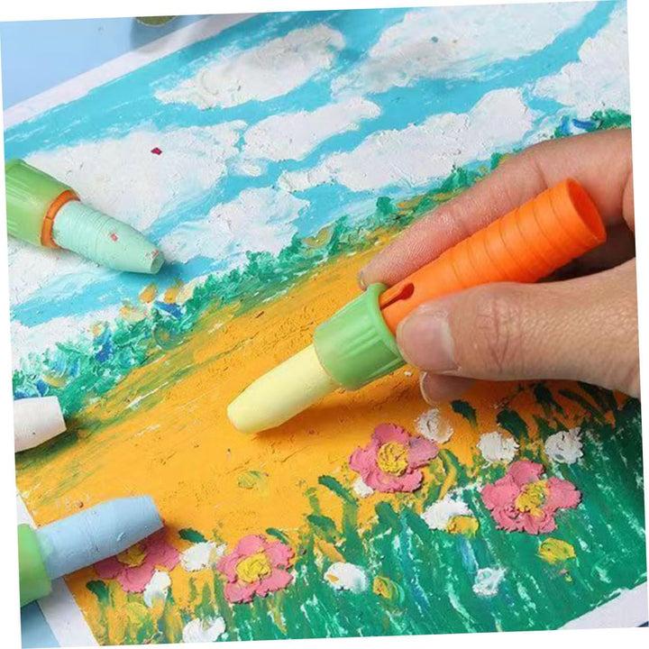 30Pcs Crayon Holder with Sharpener Pencil Lengthener for Effortless Drawing and Sketching Art Tool for Creative Freedom