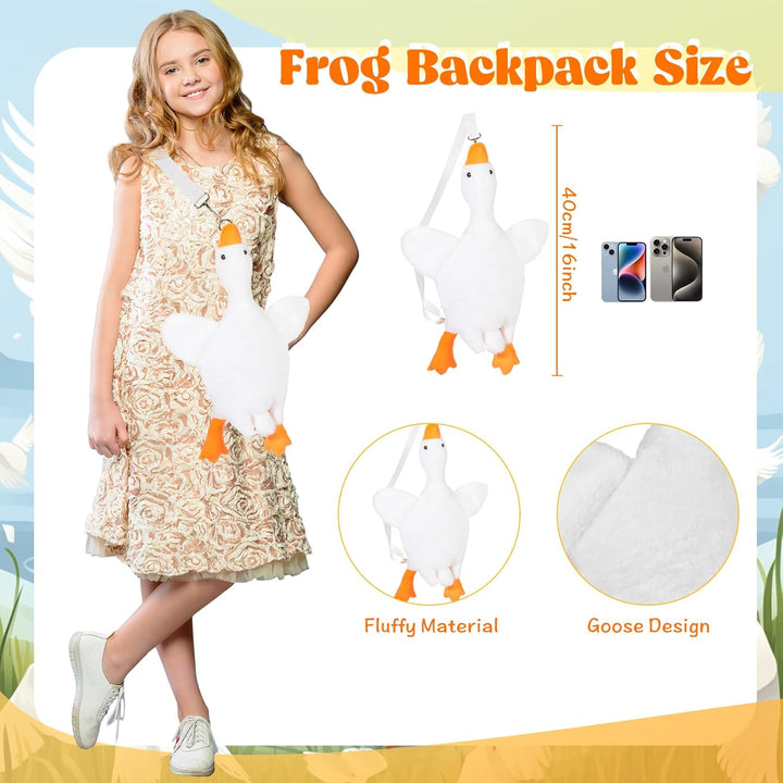 Crossbody Bag Cute Plush Purse Backpack Kawaii Wallet Girls Cartoon Animal Lolita Bag with Chain Strap