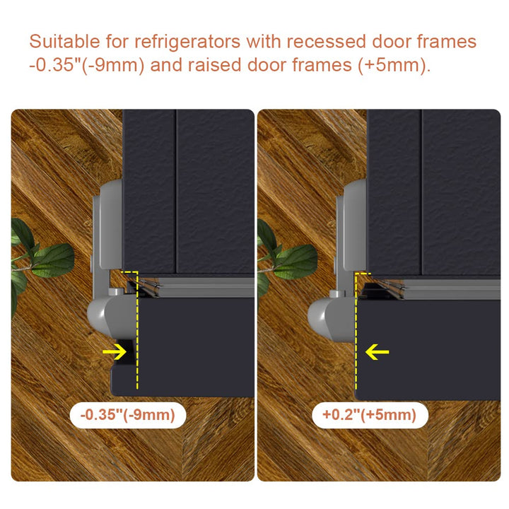 Mom'S Choice Gold Awards Winner -  1 Pack Updated Child Proof Refrigerator/Fridge/Freezer Door Lock Apply to Max 1"(25Mm) Sealing Strip for Toddlers and Kids, No Tools Need or Drill (Grey)