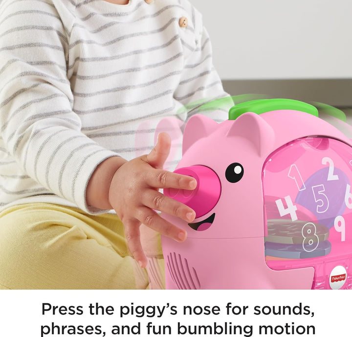 Baby Musical Toy Laugh & Learn Count & Rumble Piggy Bank with Songs & Motion for Infants & Toddlers Ages 6+ Months​