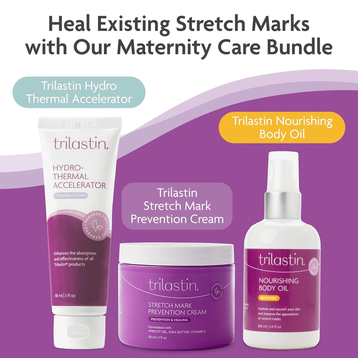 Maternity Stretch Mark Cream for Pregnancy - 4 Fl Oz - Paraben-Free & Hypoallergenic - Prevents Stretch Marks & Improves Elasticity - Shea Butter & Belly Cream for Pregnant Women