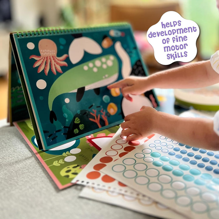 Dot Is Fun! - Imaginative Paint by Sticker Kit for Kids - Dot Art Sticker Book for Toddlers 3-5 - Stocking Stuffers for Kids - Sticker Art Book for Toddlers (Space)