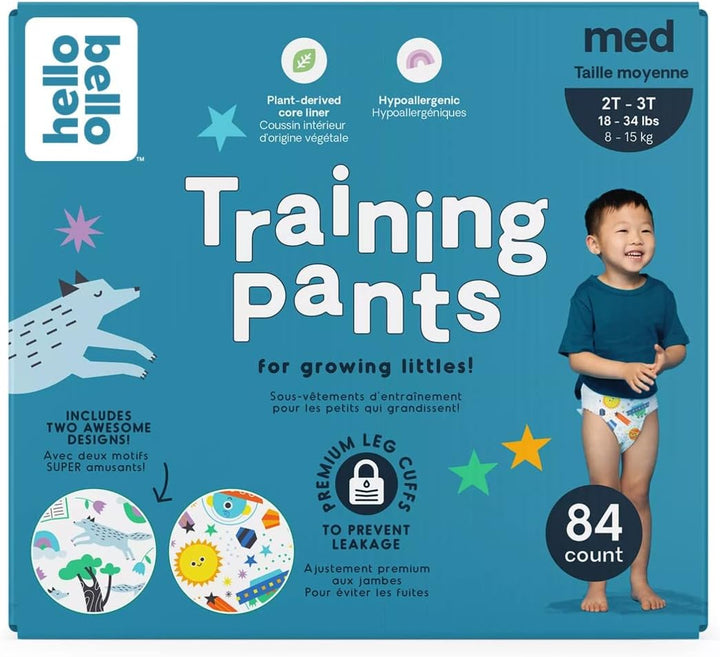 Premium Training Pants 3T-4T, All about Feelings Design, 22Ct Jumbo Pack