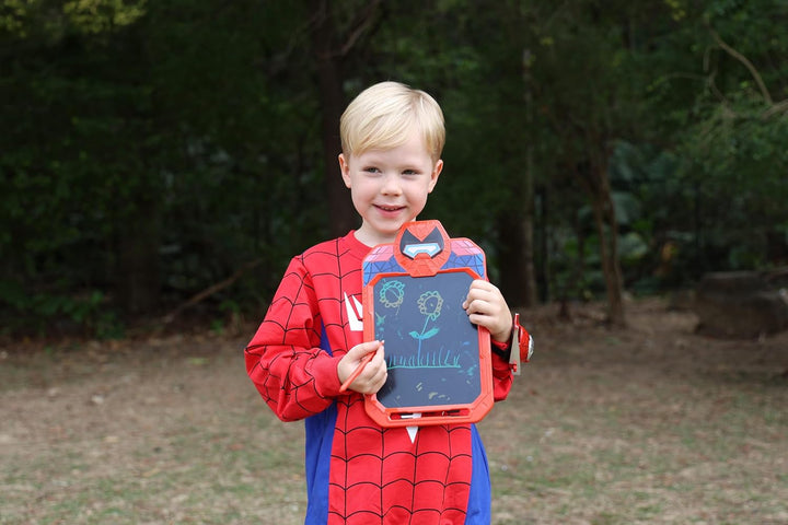 LCD Writing Tablet for Kids 10 Inch Spider Hero for Toddler 2 3 4 5 6 - Paint, Doodle Board, Drawing Pad - Travel Toys, Road Trip Car Activities, Birthday Christmas Gift Boys & Man