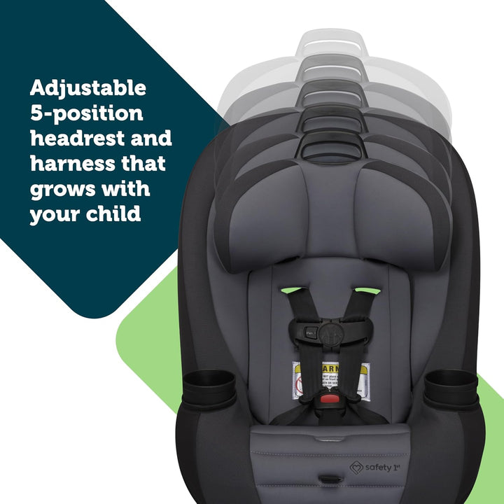 Ellaris 3-In-1 Convertible Car Seat, Slim Fit Design, Rear & Forward-Facing, 5-Position Headrest, 3-Across Fit, Travel-Friendly with Machine-Washable Seat Pad, London Blue