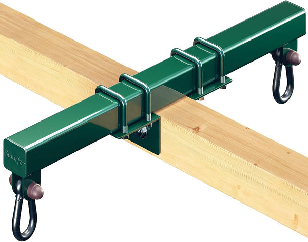 Swing Set Conversion Bracket - No Tree, No Problem, Convert Your Swingset into a Swurfset, Heavy Duty Adjustable Horse Glider Attachment Bracket for Kids Ages 12 and Up, up to 150Lbs (Green)