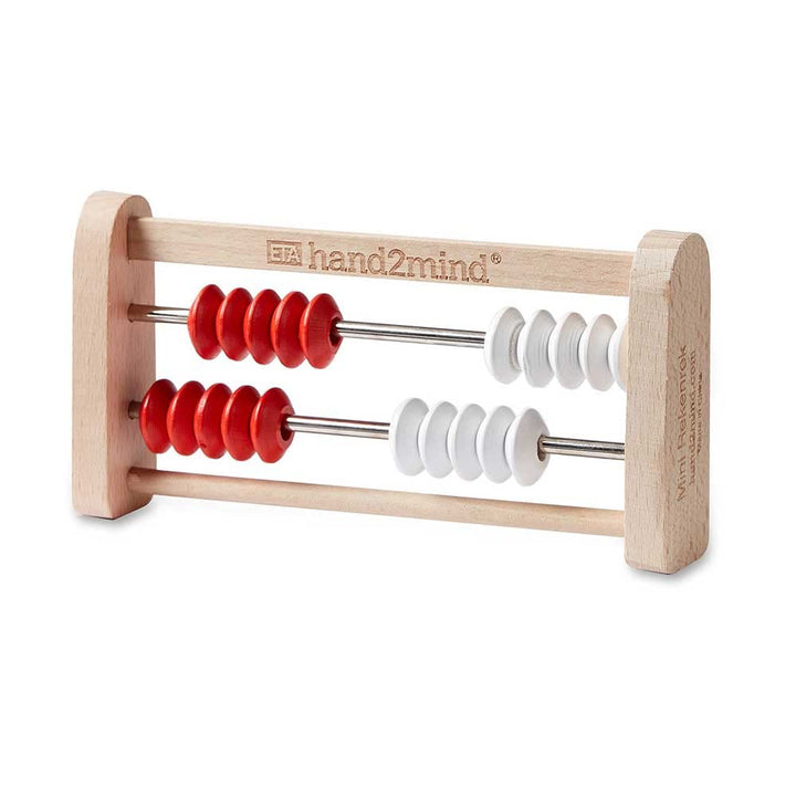 20-Bead Wooden Rekenrek Abacus, Colored Abacus for Kids Math, Wooden Counting Math Manipulatives, Bead Counters for Kids Math, Learn Counting and Numbers, Homeschool Supplies (Set of 4)