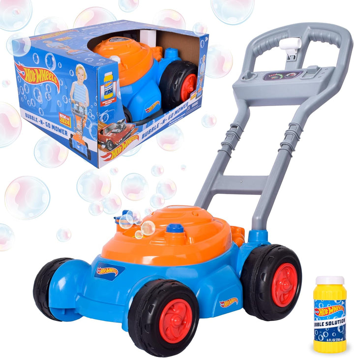 ™ Bubble Lawn Mower for Toddlers, Bubble Blowing Machines, Indoor/Outdoor Gardening Toy, Birthday Gift for Prechool Girls and Boys, No Batteries Required, Includes Bubble Solution, 2+