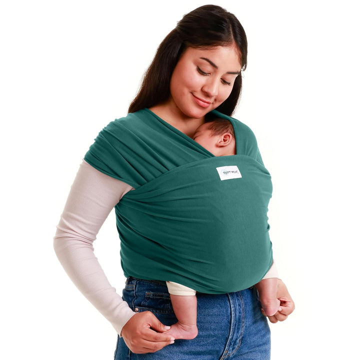 Stretchy Ergonomic Baby Carrier Sling for Newborns to Toddlers - Hands-Free Lightweight Baby Wrap 7-35 Lbs (Dark Grey)