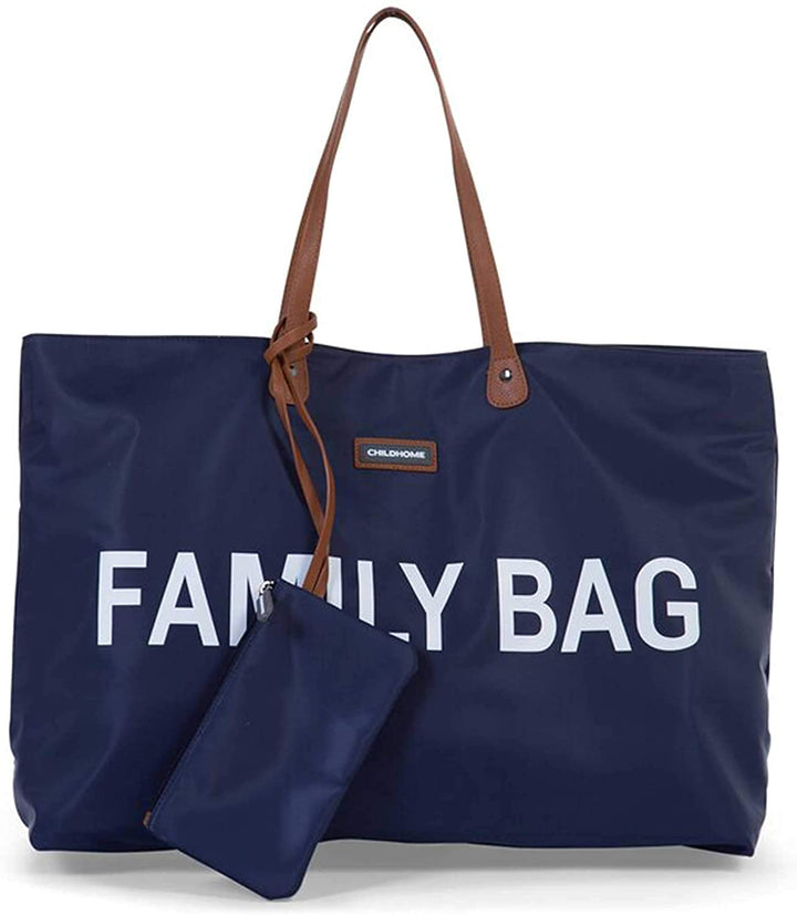 Family Bag, Navy/White