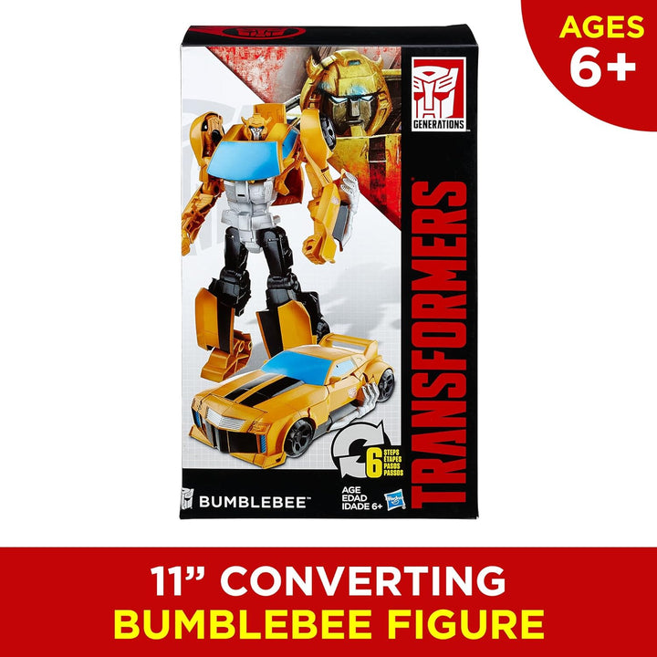 Toys Heroic Bumblebee Action Figure - Timeless Large-Scale Figure, Changes into Yellow Toy Car, 11" (Amazon Exclusive)