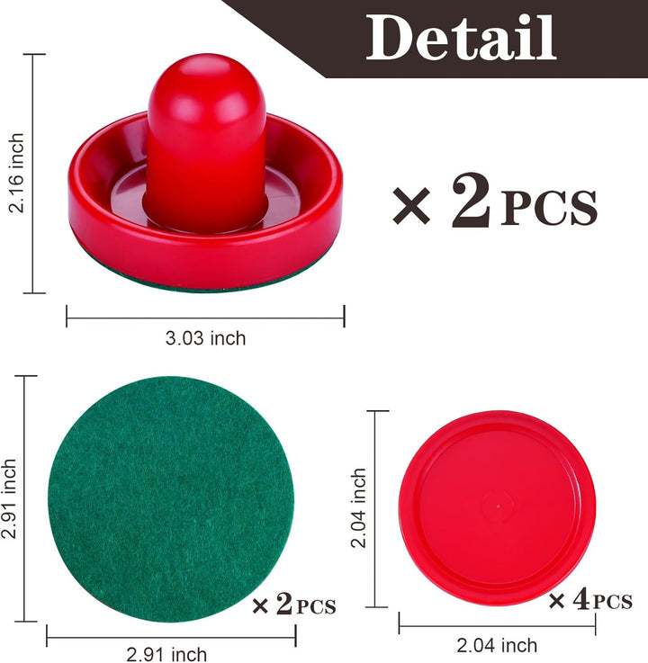 Air Hockey Pucks and Paddles,Air Hockey Strikers Pushers Air Hockey Table Replacement Accessories