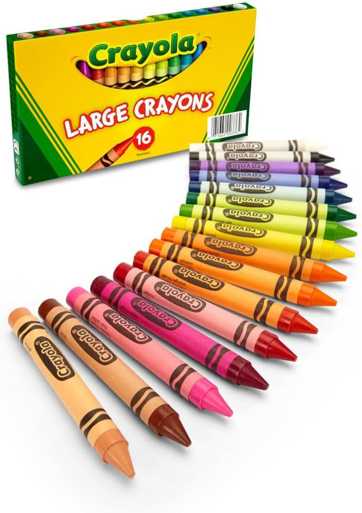Large Crayons, Classic Colors, 16 Count
