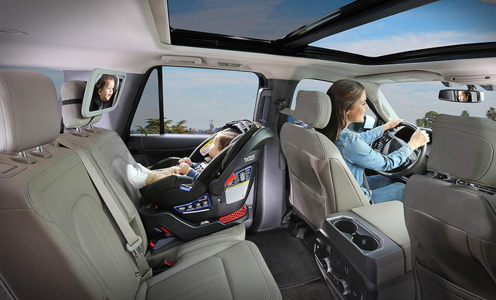 Baby Car Mirror for Back Seat - XL Clear View - Easily Adjusts - Crash Tested - Shatterproof