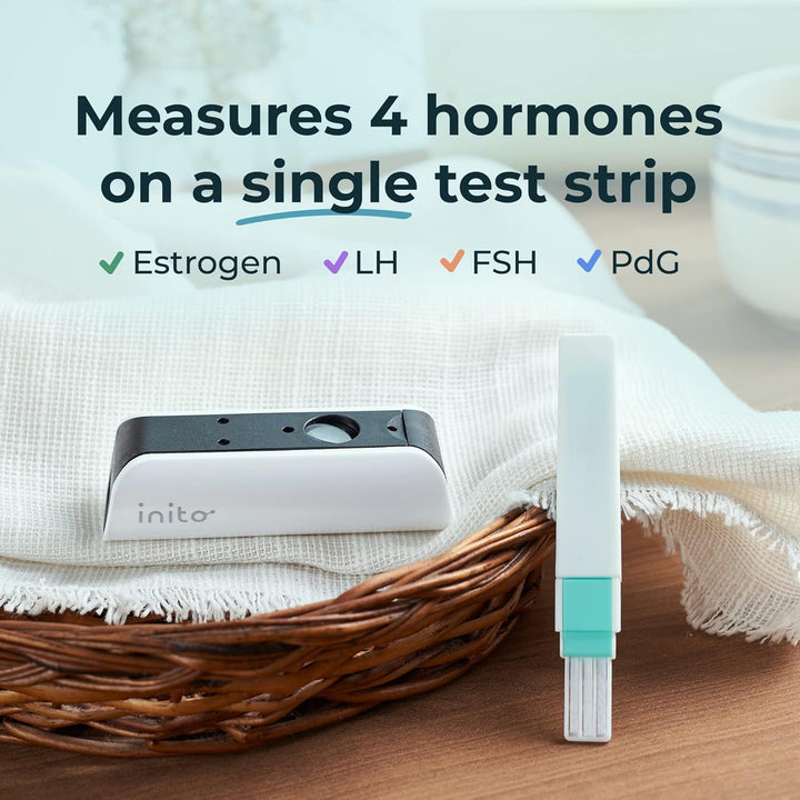 Fertility Monitor & Hormone Tracker for Women | Estrogen, LH, Pdg (Urine Metabolite of Progesterone), FSH | Track and Confirm Ovulation | Includes 15 Strips (Compatible with Iphone 16 Pro)