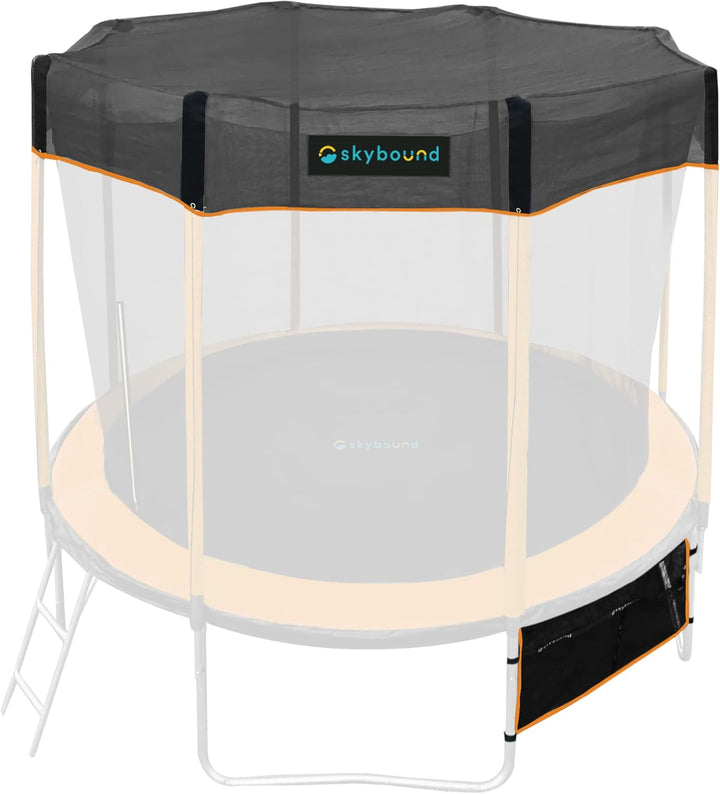 Recreational Trampoline Cover - round Outdoor Trampoline - Heavy Duty Sun Shade Covers for Straight-Pole round Trampolines - Only Includes Top Cover and Shoe Bag