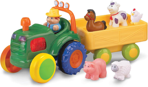 Farmer & Friends Tractor – Farm Playset with Toy Tractor, Figure and Farm Animals – Suitable for Toddlers and Preschoolers Ages 12+ Months