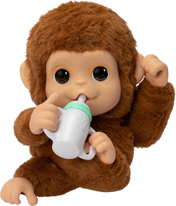 My Baby Monkey Mango, 50+ Sounds and Reactions, Plush Interactive Monkey Toy Set with Accessories, Interactive Pets for Kids Ages 4+