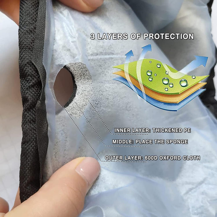 Mini Trampoline Spring Cover 36 38 40 48 54 Inch Small Trampoline Replacement Pad 600D Thickened Oxford Cloth Easy to Installation Kid Trampoline Safety Pad Parts, for Indoor Fitness