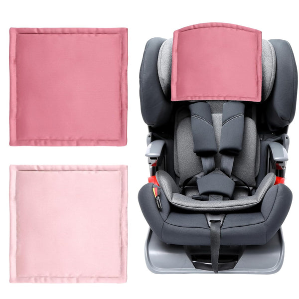 Silk Head Carseat Cover for Baby:  Satin Car Seat Head Cover for Babies Headrest Protector 2Pcs Pink for Girls Infant Sleeping Hair Protection