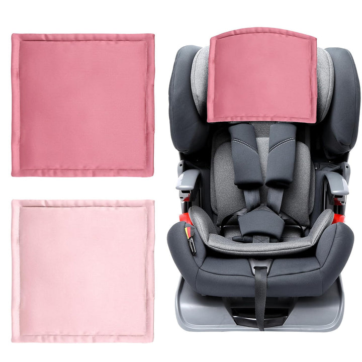 Silk Head Carseat Cover for Baby:  Satin Car Seat Head Cover for Babies Headrest Protector 2Pcs Pink for Girls Infant Sleeping Hair Protection