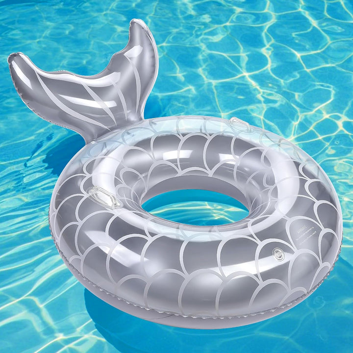 Inflatable Swimming Ring, Cute Pool Float Tube Decorations Swim Tubes Outdoor Pool Beach Water Floats Party Supplies Floaties
