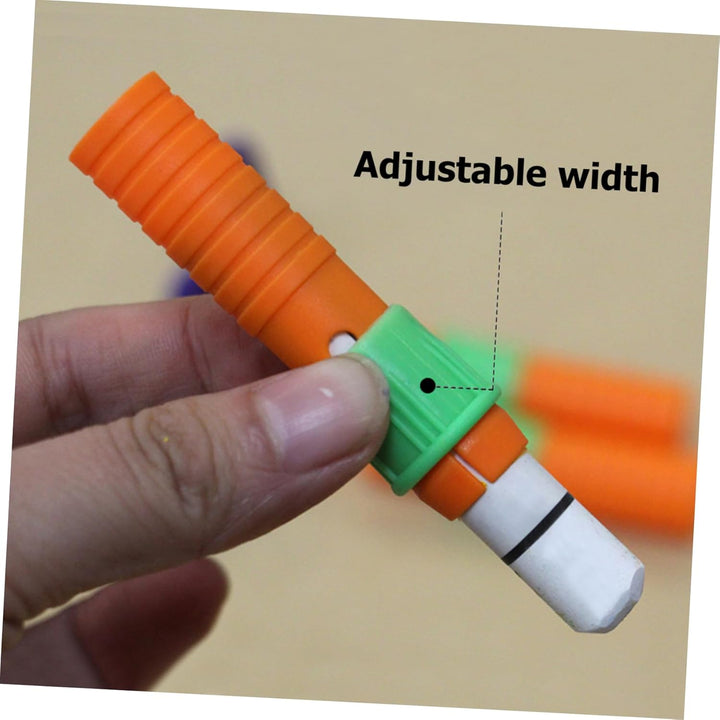 3Sets Pencil Extender Crayon Sharpener for Oil Pastels Pastel Pencil Sharpener Crayon Lengthener Pen Cap 15Pcs*3