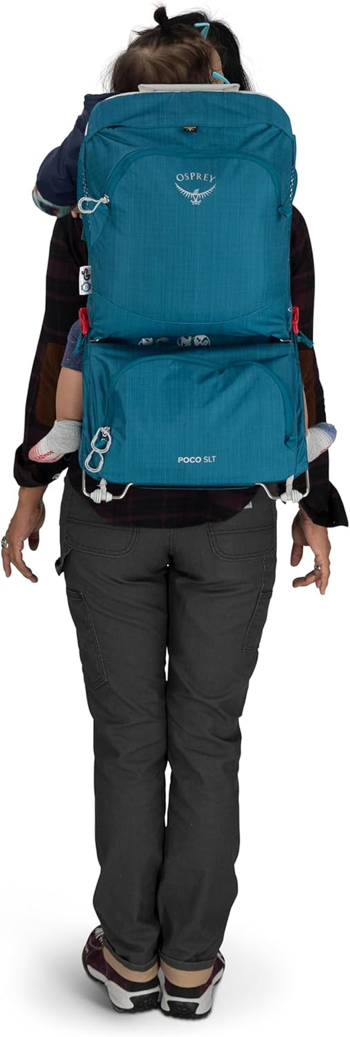 Poco SLT Lightweight Child Carrier Backpack - Slimmed-Down Hiking Carrier for Toddlers with Safety Harness, Sunshade, and Ventilated Backpanel - Lightweight Travel-Friendly Option