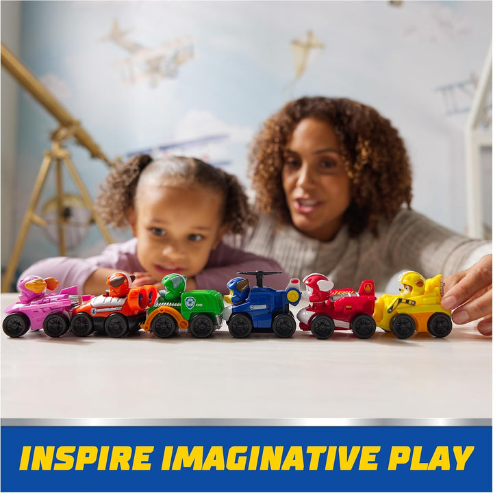 : Air Rescue, 6-Piece Pup Squad Racers, Toy Cars Gift Set with Chase, Marshall, Skye, Rubble, Rocky & Zuma, Kids Toys for Boys & Girls 3+